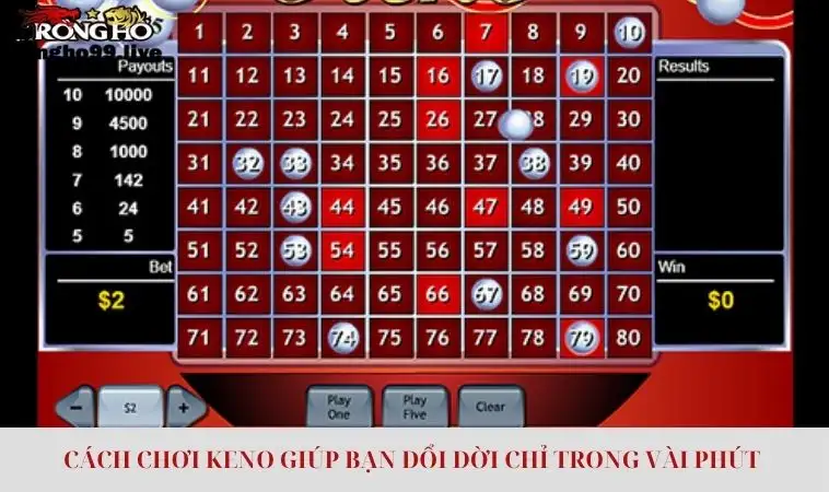 Cách chơi Keno giúp bạn đổi đời trong vài phút