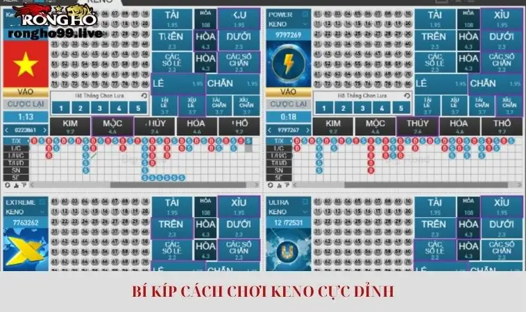 Bí kíp cách chơi Keno cực đỉnh cho anh em